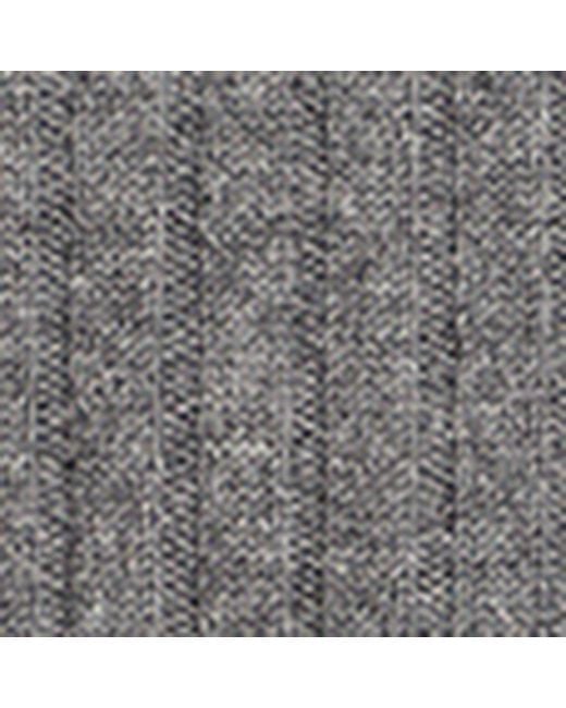 Dolce & Gabbana Gray Cashmere Rib-Knit Scarf