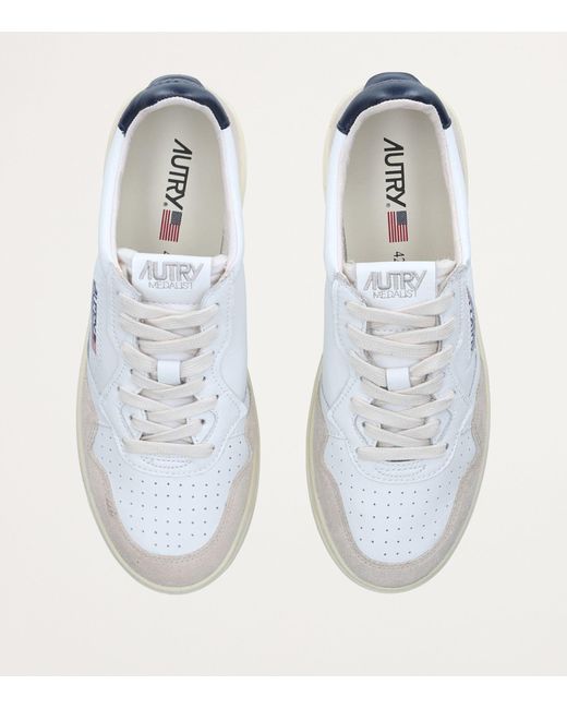 Autry White Leather Medalist Sneakers for men