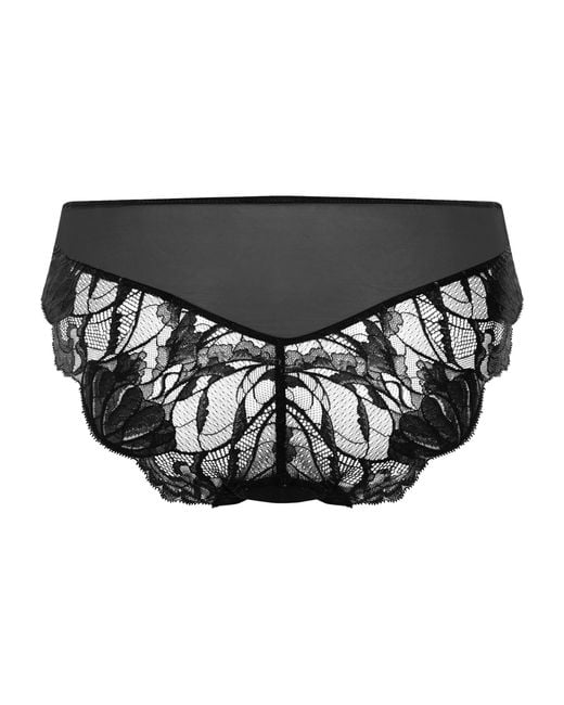 Hanro Black Lysia Midi Briefs