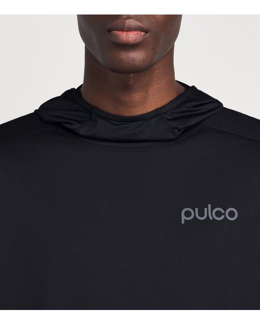 Pulco Studios Black Hooded Playing Top for men