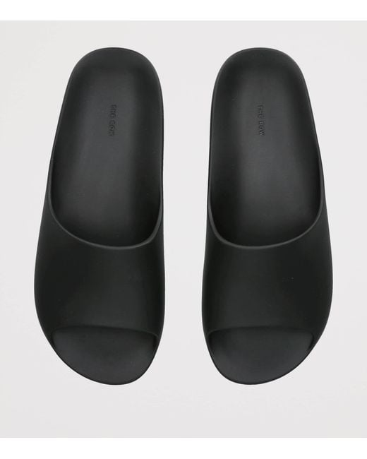 The Row Black Ama Rubber Slides