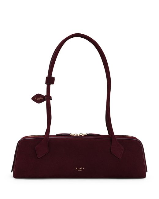 Alaïa Purple Medium Suede Le Teckel Shoulder Bag