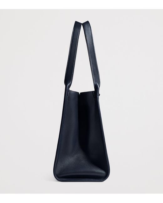 Bottega Veneta Blue Leather Corriere Tote Bag for men