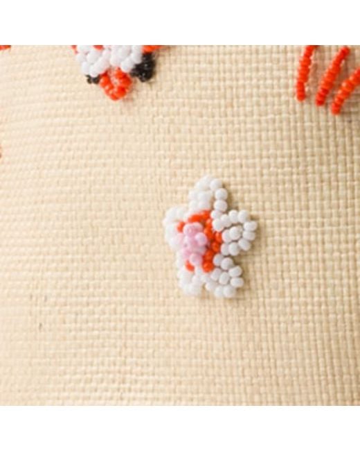 Prada Brown Floral Beaded Bucket Hat