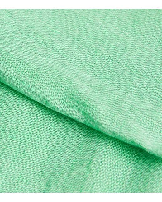 Marina Rinaldi Green Linen Tunic Top