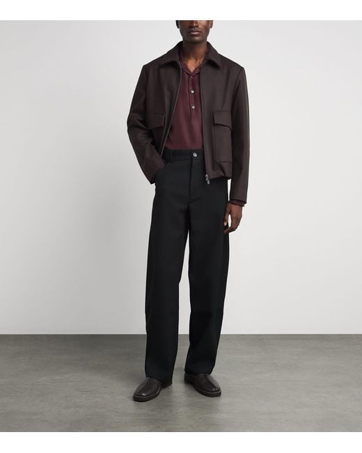Barena Purple Silk Genga Shirt for men