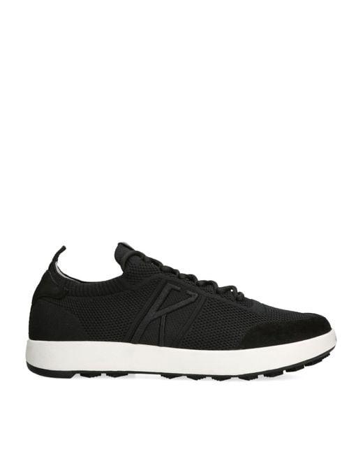 Kiton Men's Black Knit Runner 2.0 Sneakers