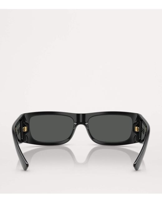 Versace Black Ve4482 Blk Shn Gry for men