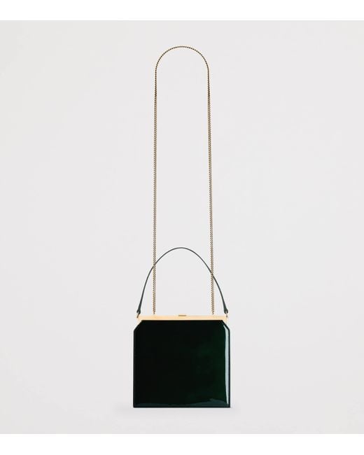 Saint Laurent Black Patent Leather Midnight Cross-Body Bag