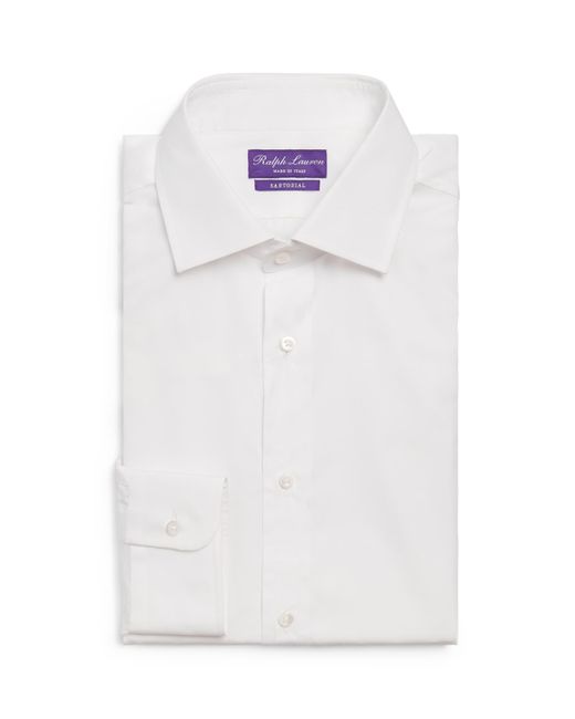Ralph Lauren White Cotton Dress Shirt for men