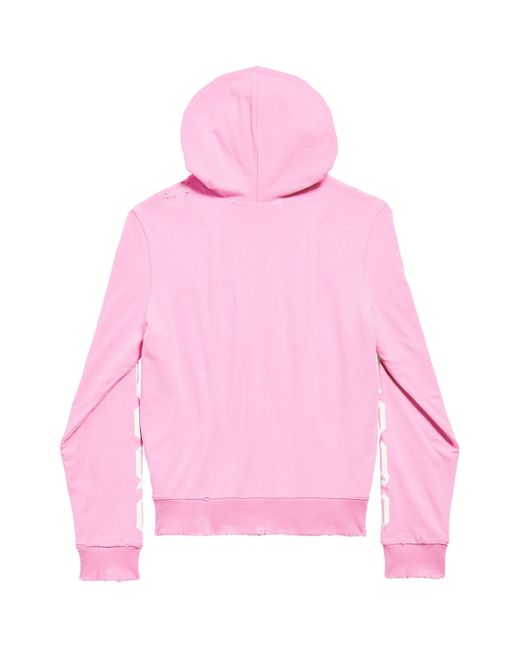 Balenciaga No Logo Zip Up Hoodie in Pink for Men Lyst Canada