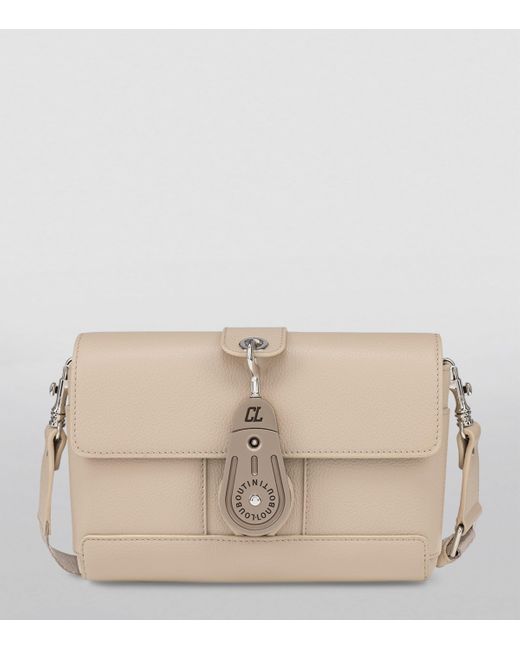 Christian Louboutin Groovy Leather Cross-Body Bag in Natural