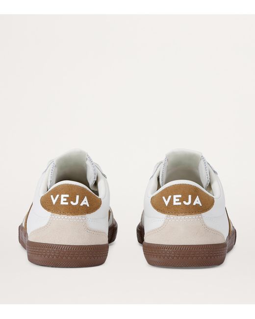 Veja White Leather Volley Sneakers