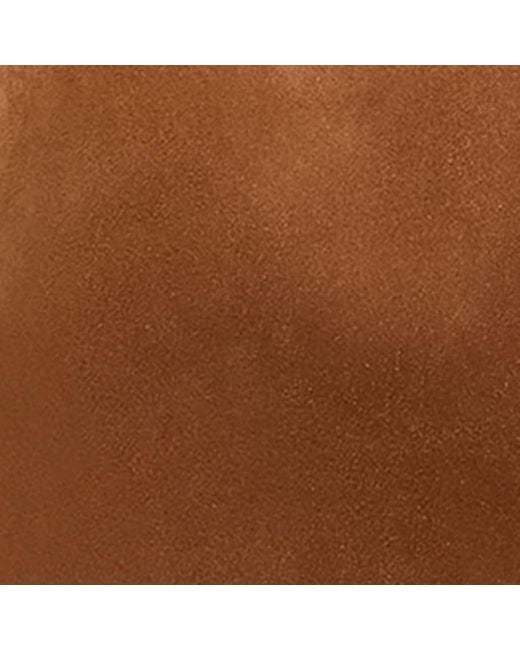 Jimmy Choo Brown Large Suede Drawstring Tote Bag