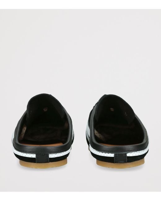 Dries Van Noten Black Suede Dustin Mules
