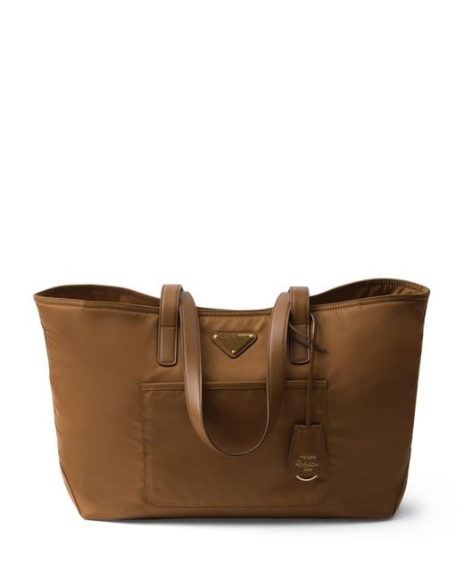 Prada Brown Medium Re-Nylon Re-Edition 1978 Tote Bag