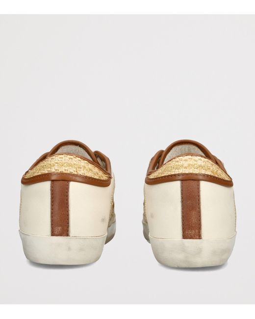 Golden Goose Deluxe Brand Natural Leather Super Star Sneakers
