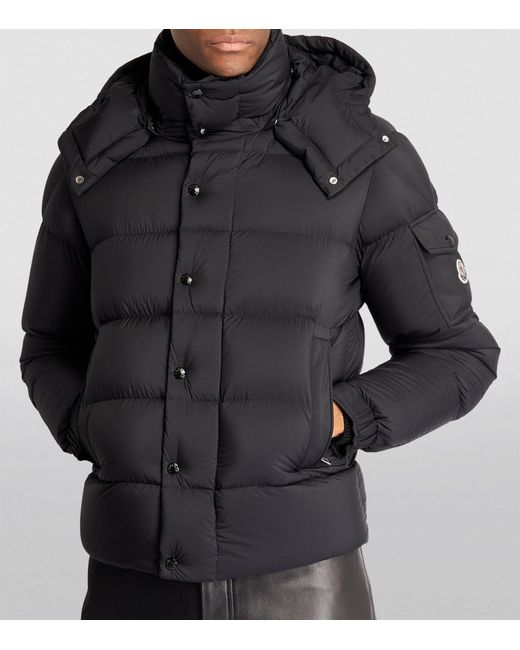 Moncler Black Down Vezere Puffer Jacket for men