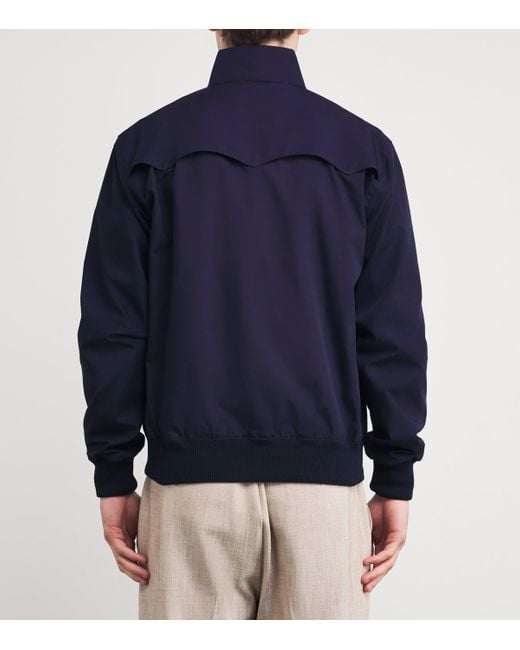 Fred Perry Blue Harrington Jacket for men