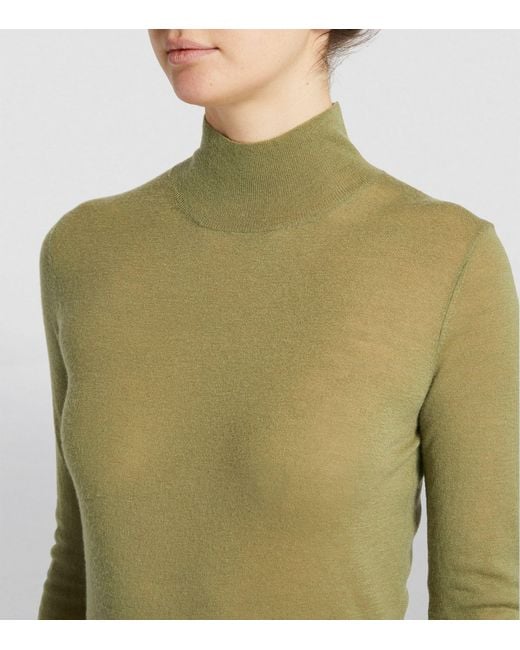 Joseph Green Cashmere High-neck Cashair Sweater