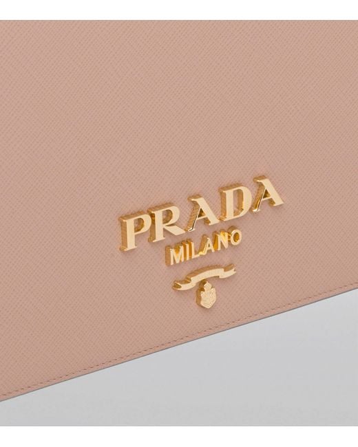 Prada Brown Mini Saffiano Leather Cross-body Bag