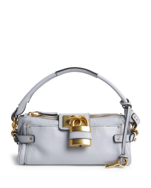 Chloé Metallic Small Leather Paddington Top-Handle Bag