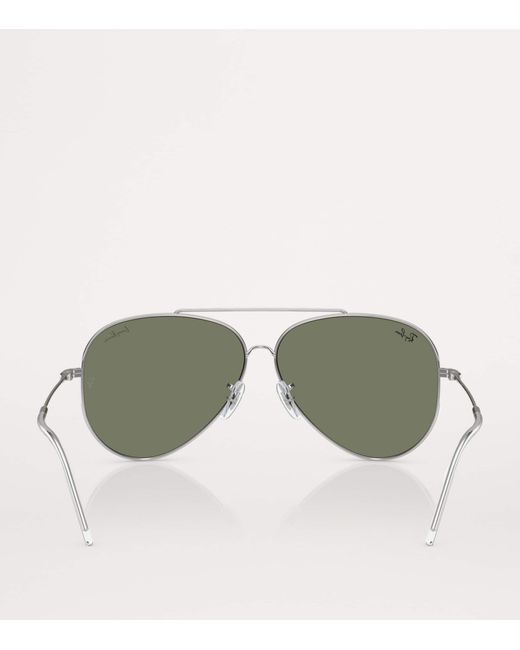 Ray-Ban Gray X Lenny Kravitz Rbr0101S Aviator Reverse Sunglasses