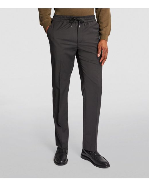 Sandro Gray Wool-Blend Trousers for men