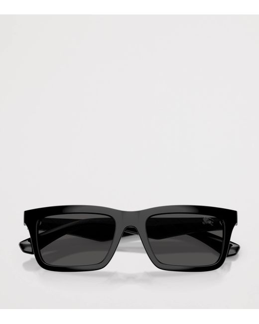 Burberry Black Injected Be4475U Rectangular Sunglasses for men