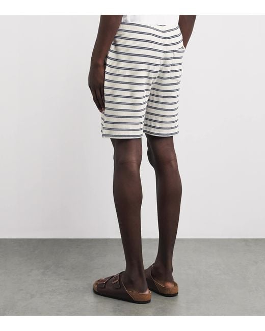 Polo Ralph Lauren Blue Cotton-Blend Stripe Shorts for men