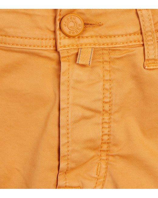 Jacob Cohen Orange Bard Slim Jeans for men