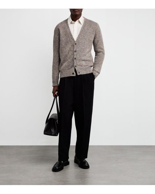 Barena Gray Alpaca-Blend Cardigan for men
