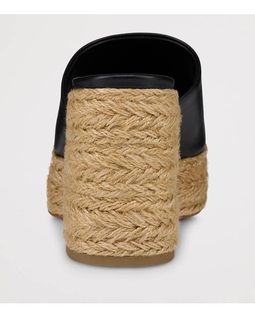 Christian Louboutin Black Calakala 85 Leather Heeled Espadrilles