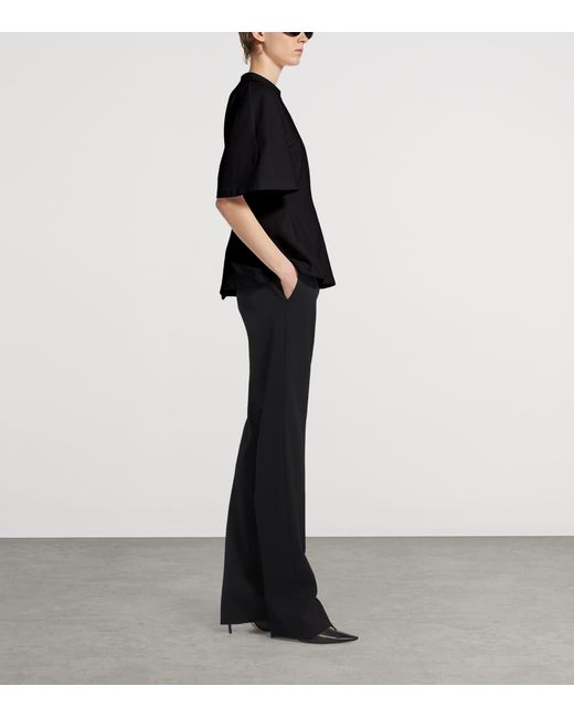 Balenciaga Black Cotton Shaped T-Shirt