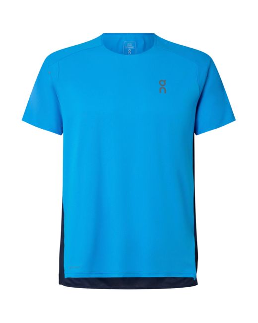 On Shoes Blue Performance T-Shirt for men