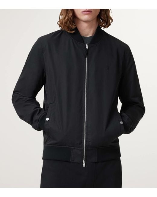 AllSaints Black Reversible Bassett Bomber Jacket for men