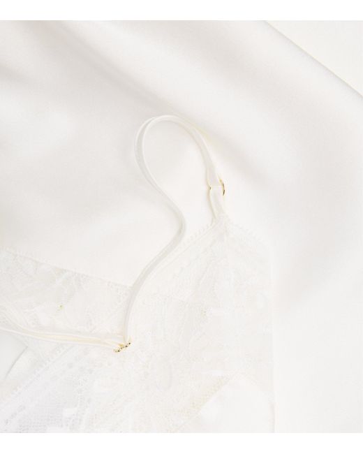 Aubade White Silk-Blend Midnight Whisper Camisole