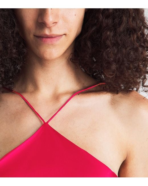 Alex Perry Pink Silk Halterneck Gown