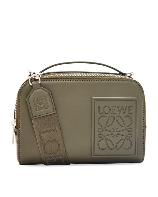 Loewe Green Mini Leather Camera Cross-Body Bag