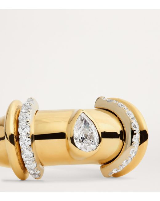 L'Atelier Nawbar Metallic And Diamond Sailor Moon Ring