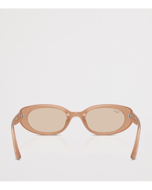 Ray-Ban Pink Injected Oval Sunglasses