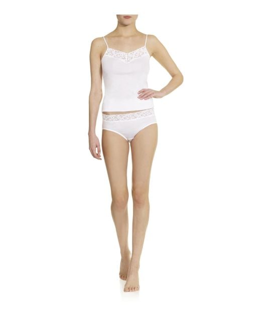 Hanro White Moments Midi Brief