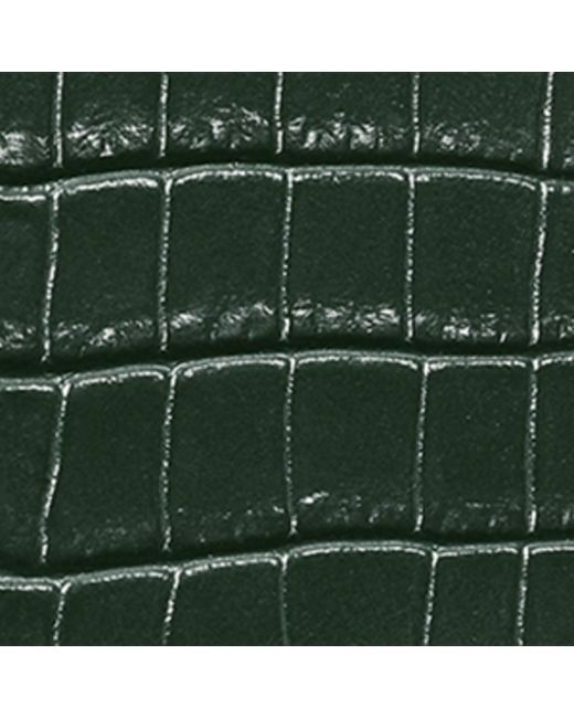 Aspinal Green Leather Passport Cover for men