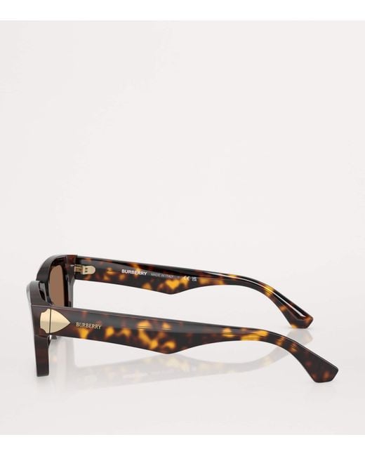 Burberry Brown Acetate Square Sunglasses