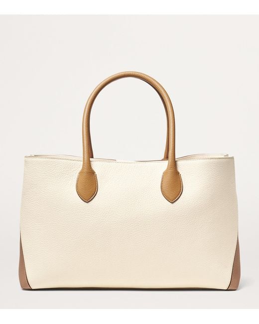 Aspinal Natural Leather London Tote Bag
