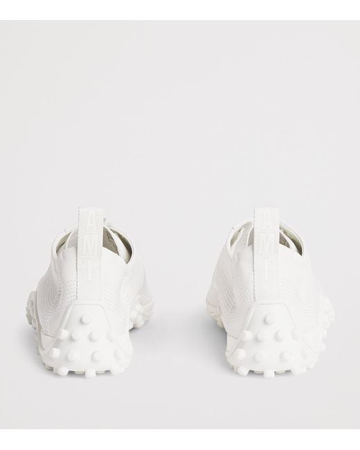 AMI White Leather Mirage Sneakers for men