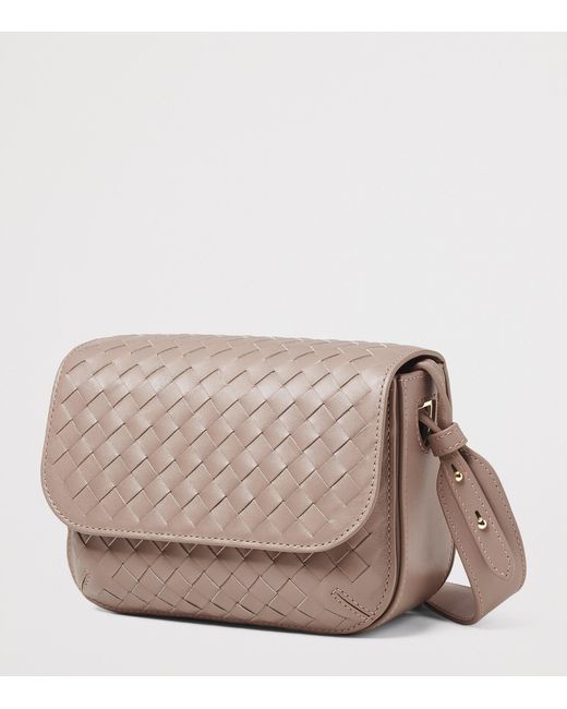 Aspinal Brown Woven Leather Ella Cross-Body Bag