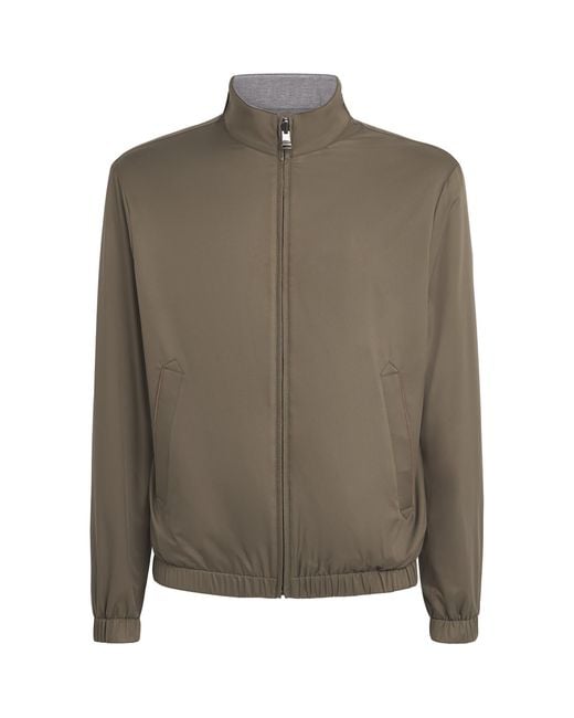 Canali Green Reversible Hybrid Jacket for men