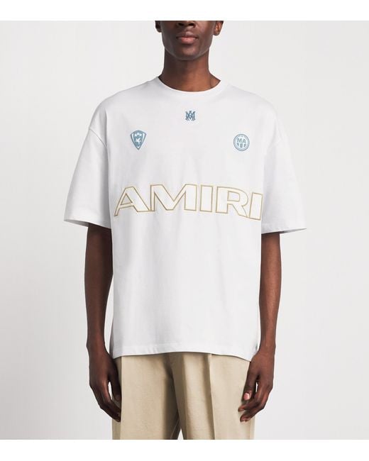 Amiri White Cotton Sport 94 T-Shirt for men