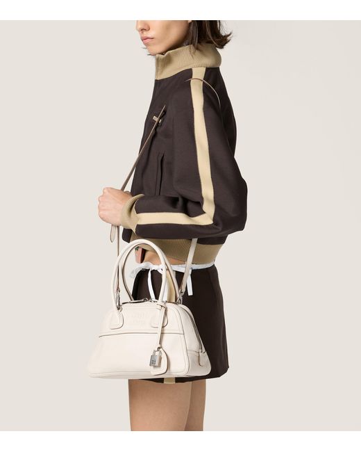 Miu Miu Natural Nappa Leather Vivant Top-Handle Bag